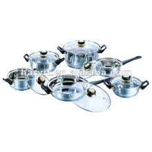 12pcs Steel Sauce Pans Sets